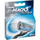 Gillette  MACH 3 Turbo náhradní hlavice 4 ks 